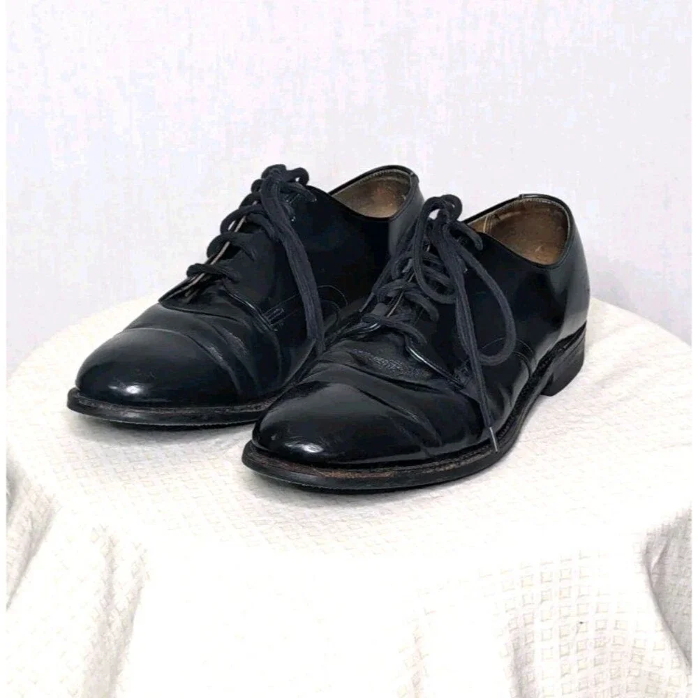 Biltrite Dress Shoes 12 B ? Oxford Lace Up Black Leather Men's Career Office